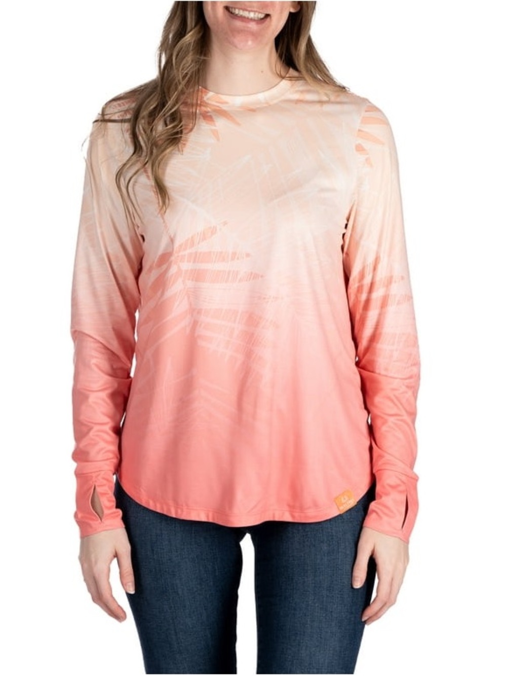 Realtree Women's Long‎ Sleeve Fishing Tee Athletic Performance Shirt Size XL